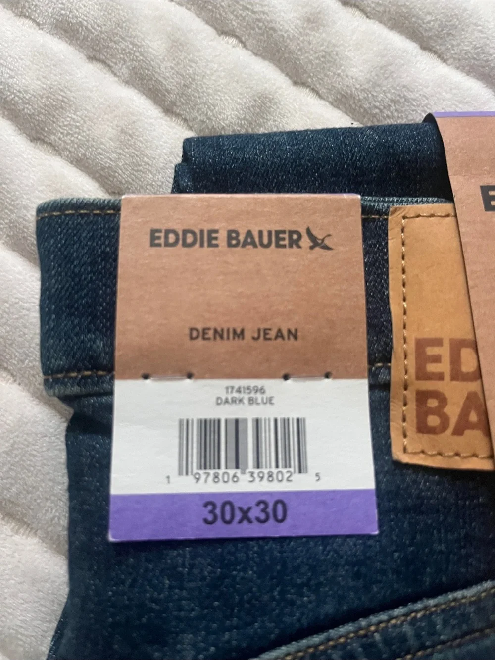 Eddie Bauer Men’s Slim Straight Jeans — Indigo Blue